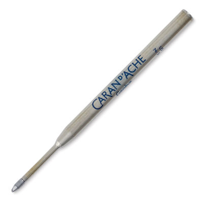 Caran D'Ache Goliath Ballpoint Pen Ink Refills - Blue Refill shown at angle