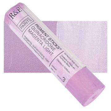 Open in modal - R&F Pigment Stick - Quinacridone Magenta Light, 188 ml Stick and swatch