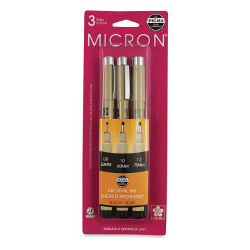 Sakura® Pigma® Micron® Pens (3-Pack)