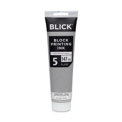 Blick Water-Soluble Block Printing Ink - Silver (Metallic), 5 oz