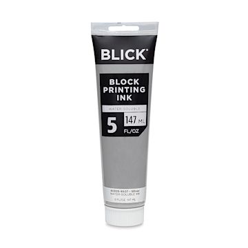 Open in modal - Blick Water-Soluble Block Printing Ink - Silver (Metallic), 5 oz
