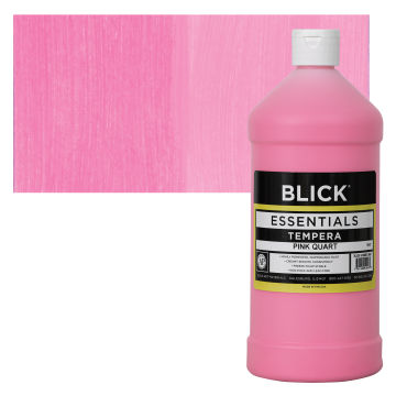 Blick Essentials Tempera - Pink, Quart with swatch