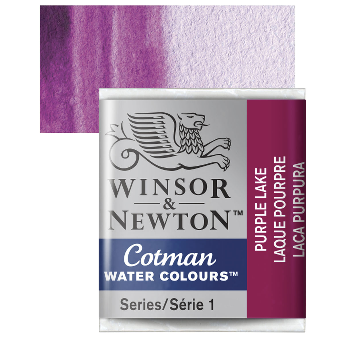 Winsor & Newton Cotman Watercolor Half Pan - Purple Lake