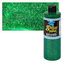 Chroma Glitter Tempera Paint - Green Glitter, 16 oz
