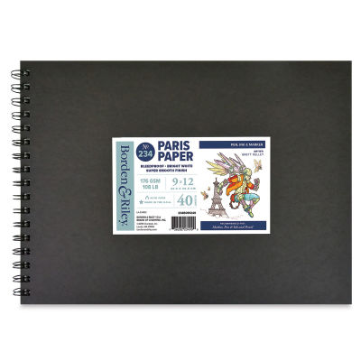 Borden & Riley Paris Paper for Pens Sketchbook - Front of Sketchbook showing label