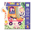 Djeco Dual-Color Scratch Boards - Wacky Houses, Set of 4