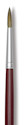 Da Vinci Black Sable Brush - Round, Long Handle, Size 12