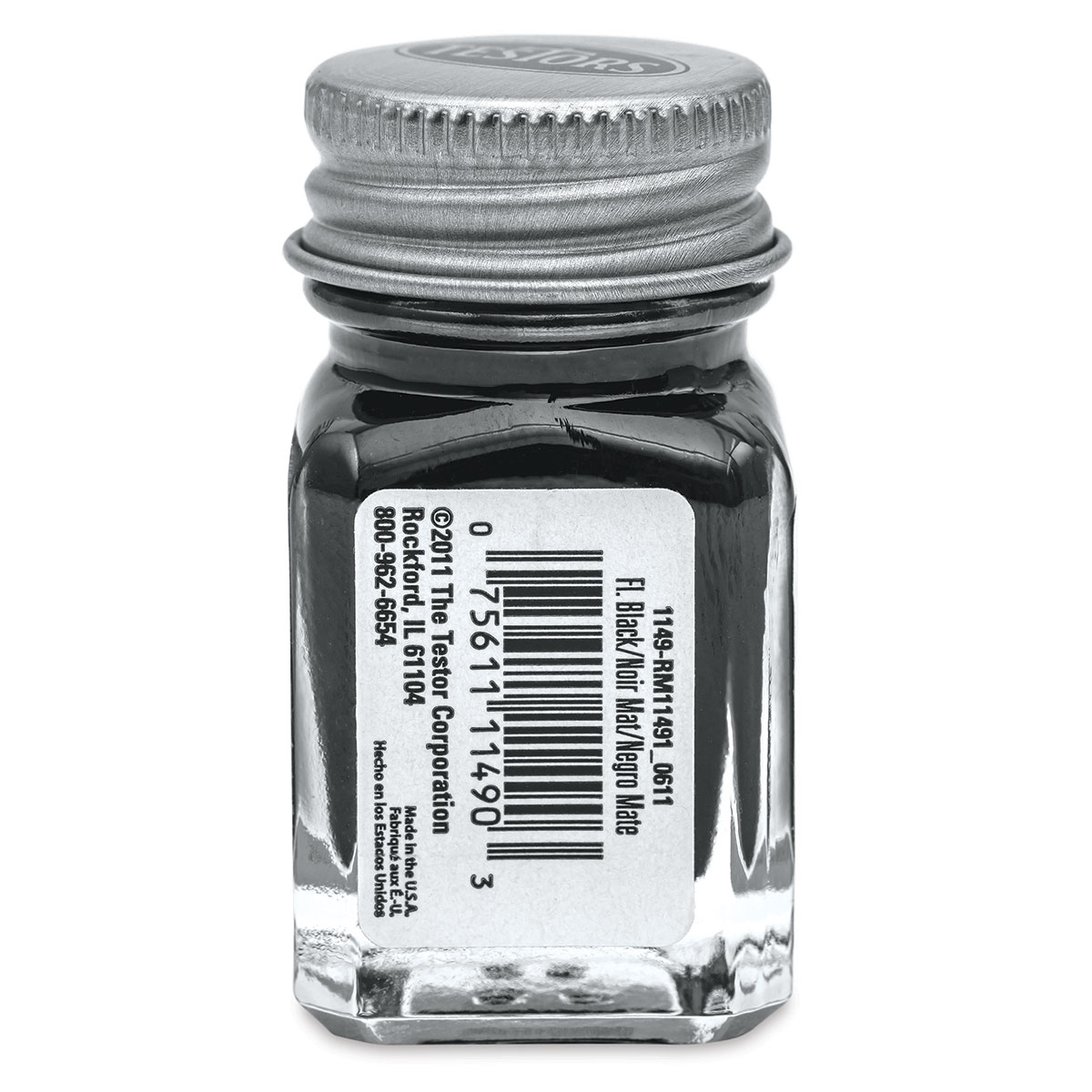 Testors Enamel Paint - Flat Black, 1/4 oz bottle | BLICK Art