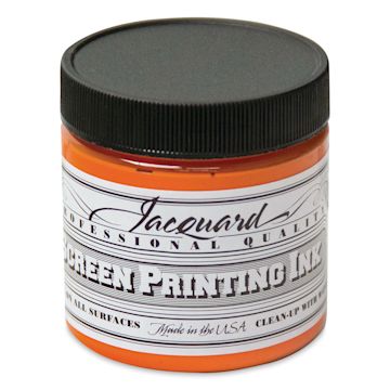 Open in modal - Jacquard Screen Printing Ink - Orange, 4 oz