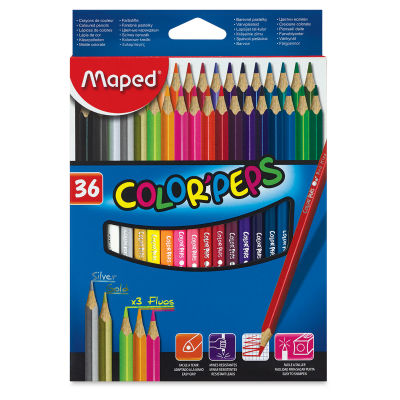 Maped Color'Peps Colored Pencils - Front of package of Set of 36
