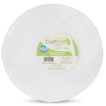 Open in modal - FloraCraft CraftFōM Blocks and Shapes - Disc, 1" x 9.8" - front of packaging