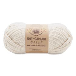 Lion Brand Re-Spun Thick and Quick Yarn - Whipped Cream, 223 yards