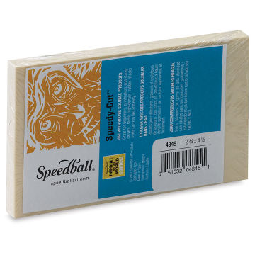 Speedball Speedy-Cut Carving Blocks - left angled view of package