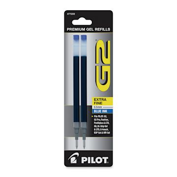 Open in modal - Pilot G2 Gel Pen Refills - 0.5 mm, Blue, Extra Fine, Pkg of 2