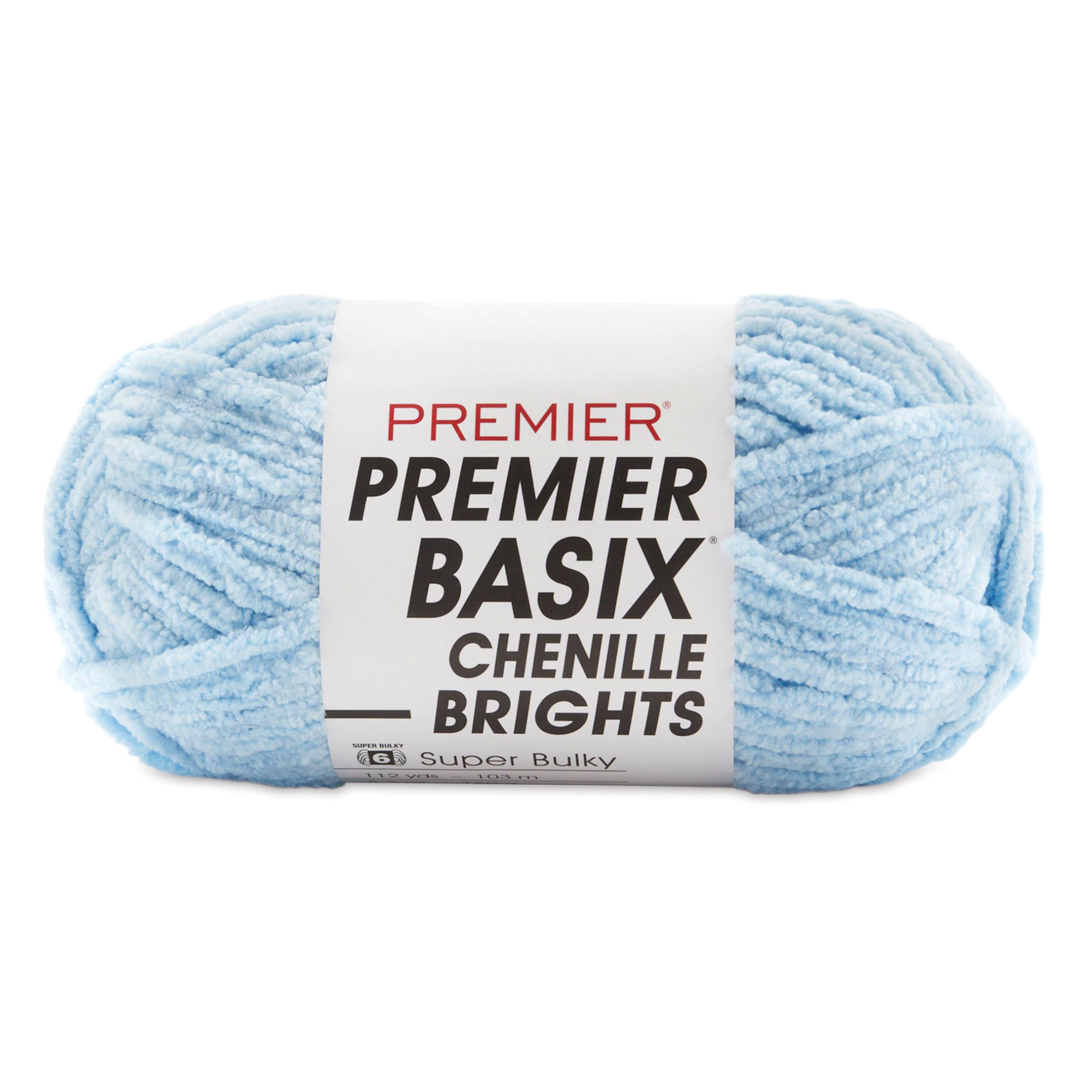 3 Pack Premier Basix Chenille Brights Yarn-Light Blue 2126-24 - GettyCrafts