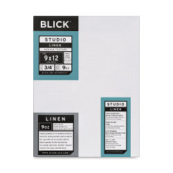 Blick Studio Belgian Linen Stretched Canvas - 9" x 12", Traditional 3/4" Profile