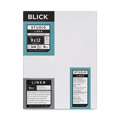Blick Studio Linen Stretched Canvas - 9" x 12", Traditional 3/4" Profile