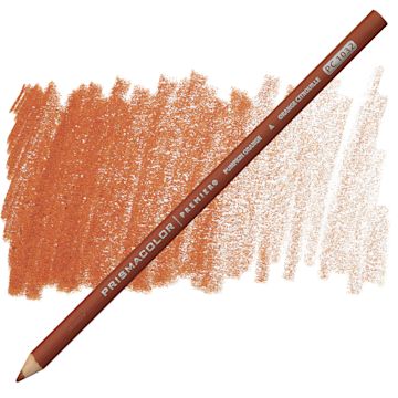 Open in modal - Prismacolor Premier Colored Pencil - Pumpkin Orange pencil and swatch