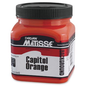 Open in modal - Matisse Background Colors Acrylic Paint - Capitol Orange, 250 ml