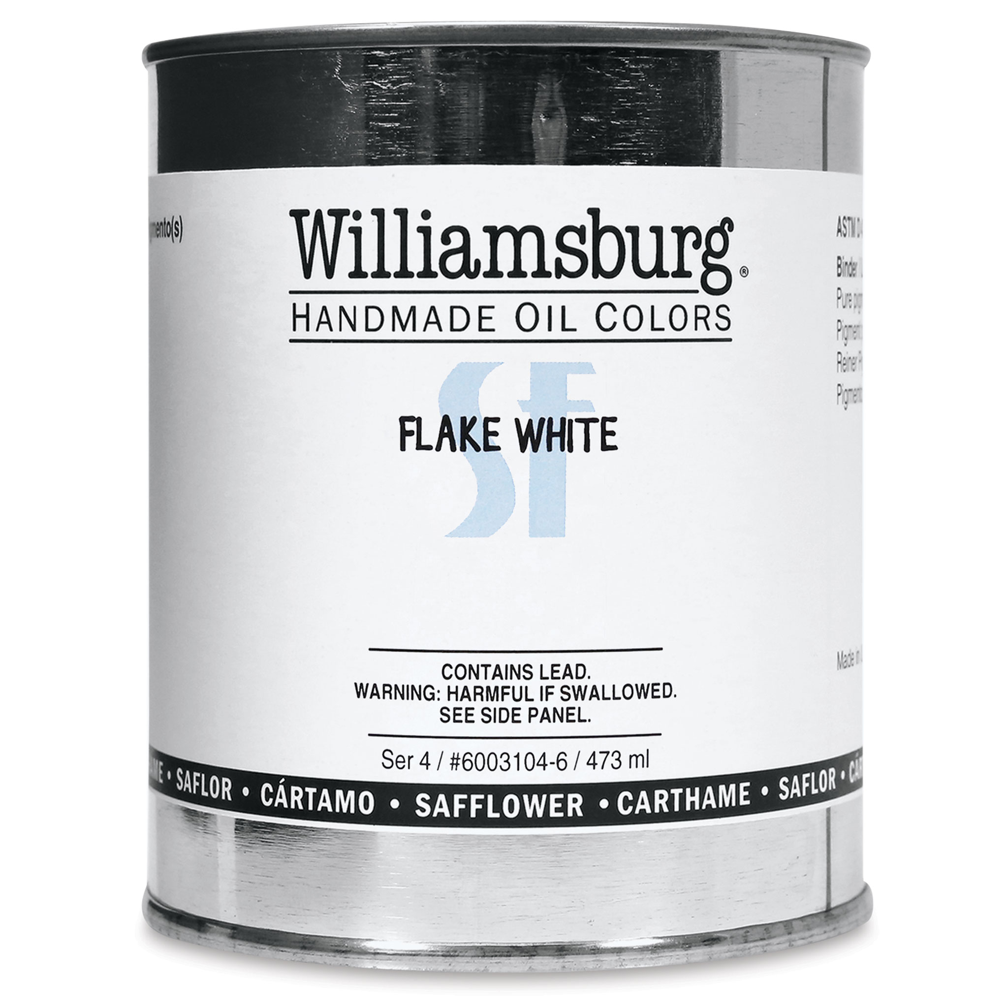 Williamsburg Handmade Oil Paint - Flake White (Lead-Based), 37ml Tube