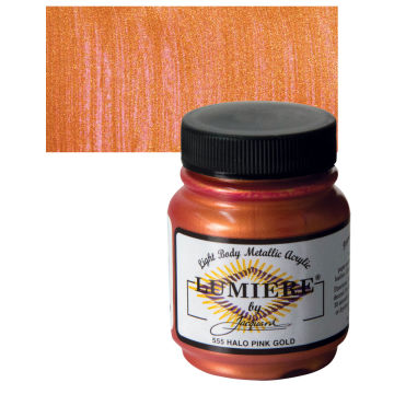 Jacquard Lumiere Acrylic - Halo Pink Gold, 2.25 oz Jar