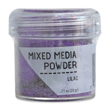 Open in modal - Ranger Mixed Media Powders - Front of Jar of Lilac Color Powder