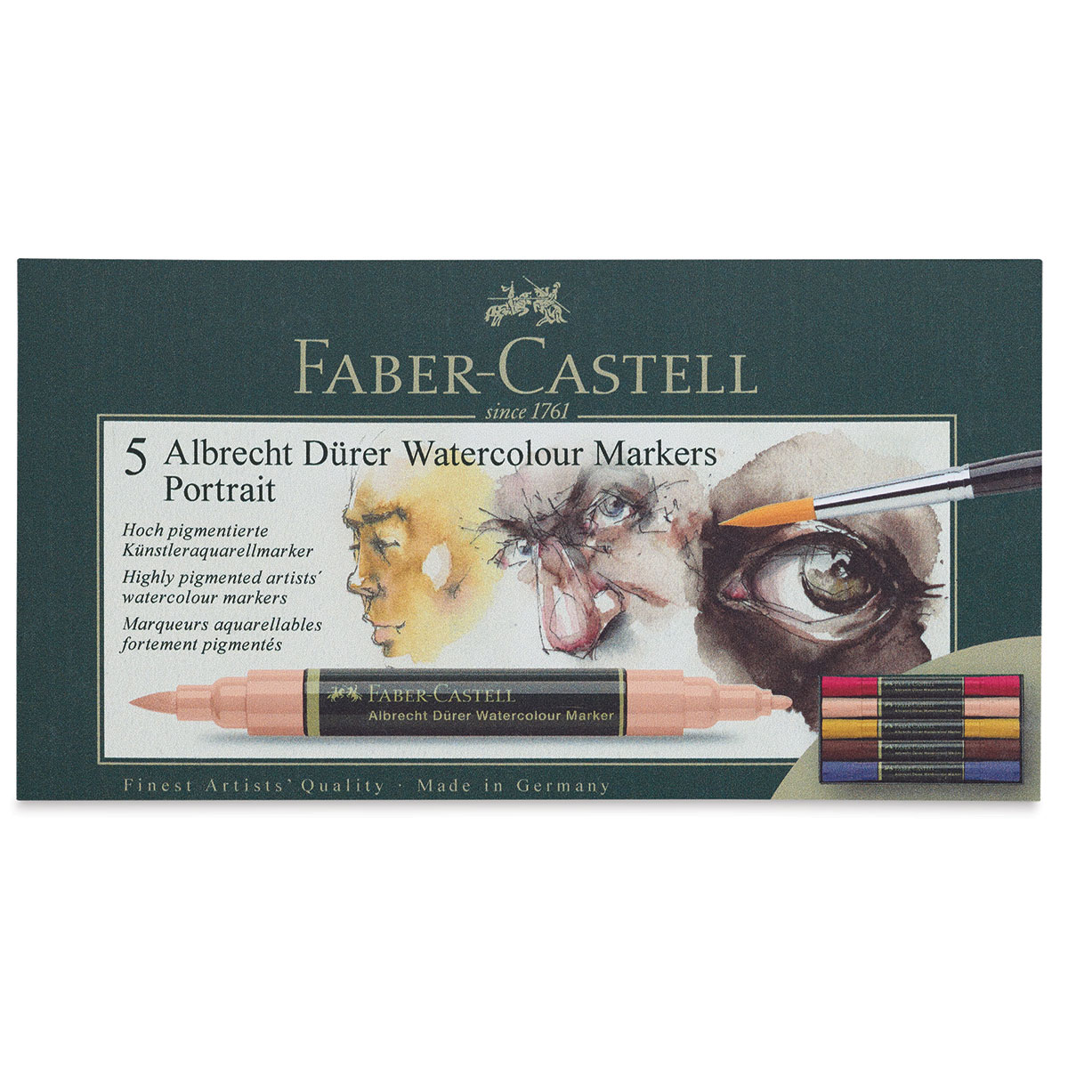 Faber-Castell Albrecht Dürer Watercolor Markers - Portrait Tones