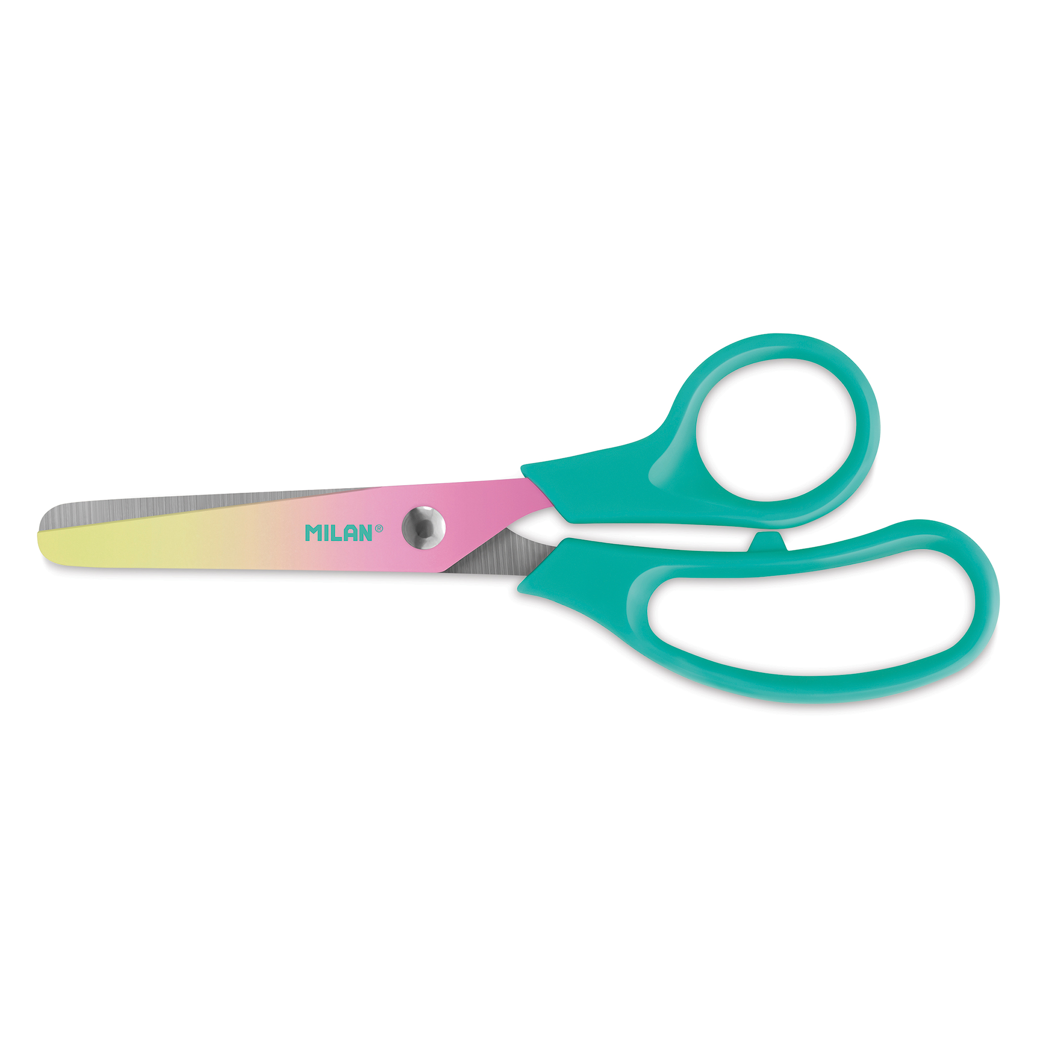 Fiskars Student Scissors, 7 inch Overall Length, Left/Right, Stainless Steel, Turquoise, Red, Lime, Blue, Pink, Purple