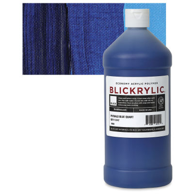 Blickrylic Student Acrylics - Phthalo Blue, Quart