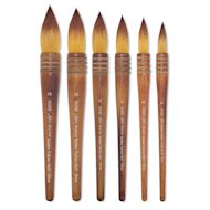 Silver Brush Atelier Quill Series Golden Taklon Brushes
