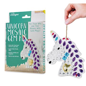 Open in modal - DIY Designs Mosaic Gem Kit - Unicorn (Sample Artwork)