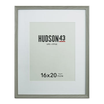 Hudson 43 Traditional Frames - Gray, 16" x 20" (Front of frame)