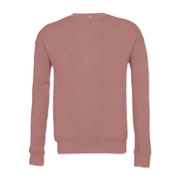 Open in modal - Bella + Canvas Unisex Sponge Fleece Drop Shoulder Sweatshirt - Mauve, X-Small - front
