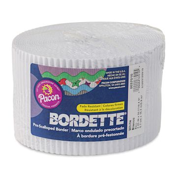 Open in modal - Bordette Scalloped Border - 2-1/4" x 50 ft, White