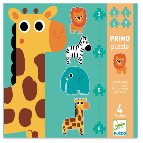 Djeco Primo Progressive Puzzles- In the Jungle