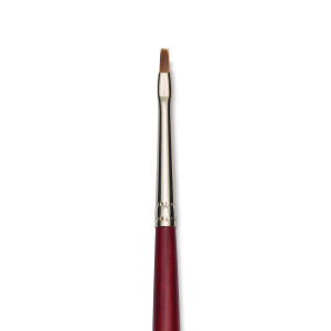 Princeton Synthetic Sable Brush - Bright, Long Handle, 2/0