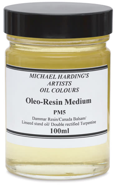 Michael Harding Oleo-Resin Medium - Front of 100 Ml Jar
