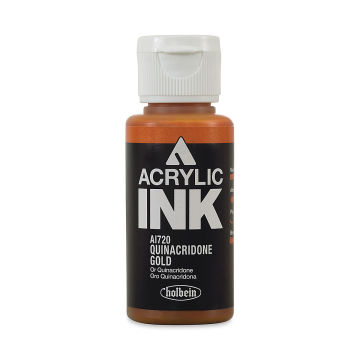 Holbein Acrylic Ink - Quinacridone Gold, 30 ml