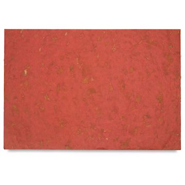 Open in modal - Black Ink Thai Mango Paper - 25" x 37", Brick Red