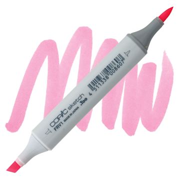 Open in modal - Copic Sketch Marker - Fluorescent Pink FRV1 marker and swatch