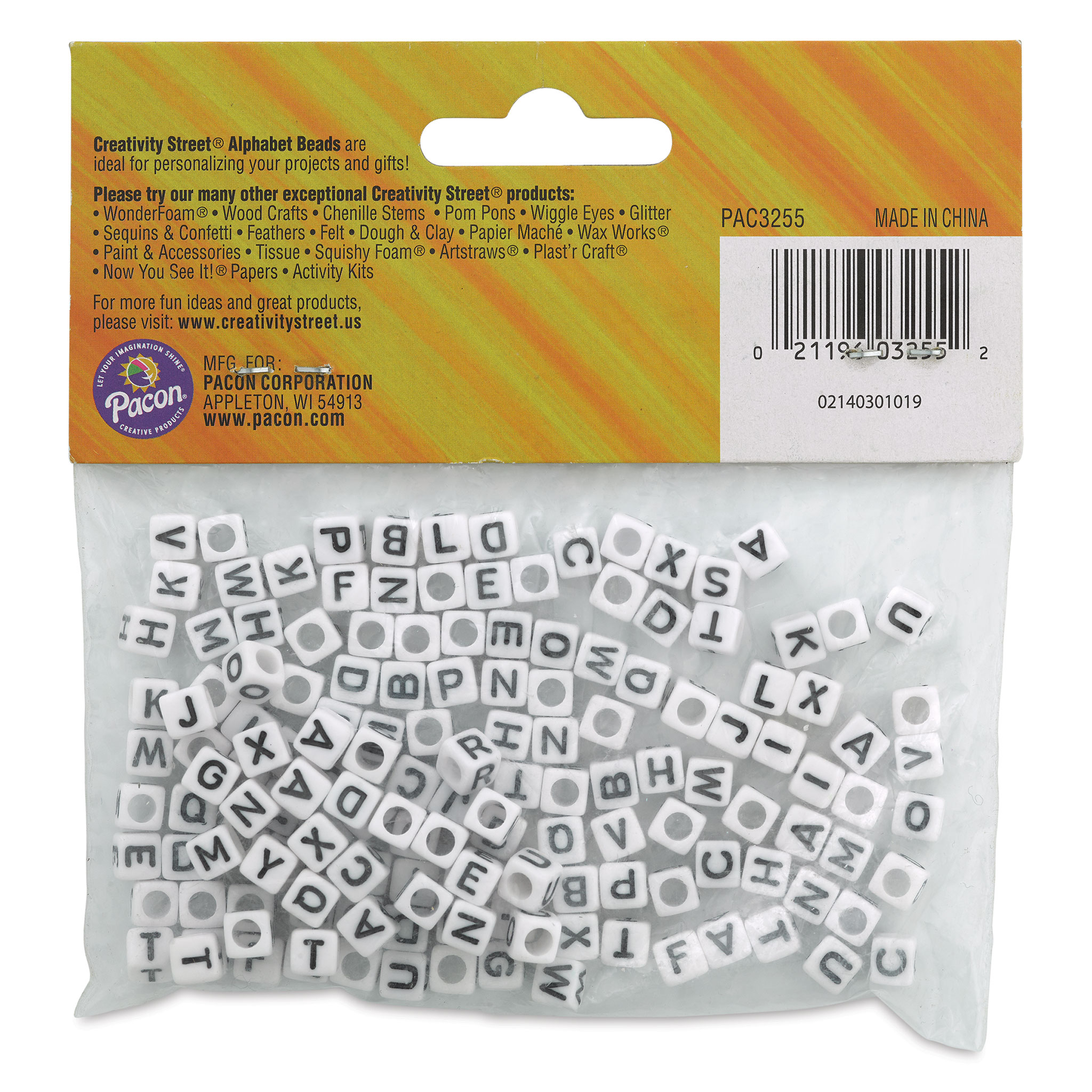 Creativity Street Plastic Alphabet Beads