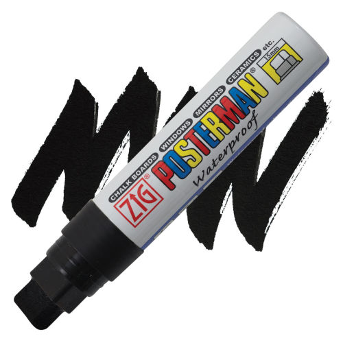 White Waterproof Big and Broad 15mm Tip Marker by Zig Posterman