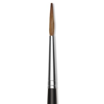 Open in modal - Da Vinci Kolinsky Red Sable Lettering Brushes - Short Handle, Size 8, close-up