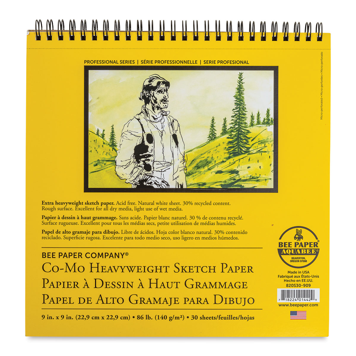 Bee Paper Co-Mo 86lb Sketch Paper Pad 8X10