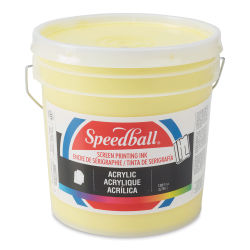 Speedball Permanent Acrylic Screen Printing Ink - Process Yellow, Gallon
