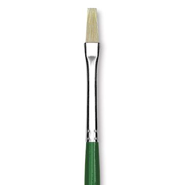 Open in modal - Blick Economy White Bristle Brush - Bright, Size 4 close up