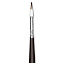 Escoda Vintage Synthetic Brush - Bright, Long  Handle, Size 2