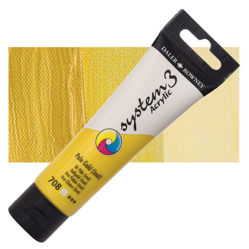 Daler-Rowney System3 Acrylic - Pale Gold, 59 ml