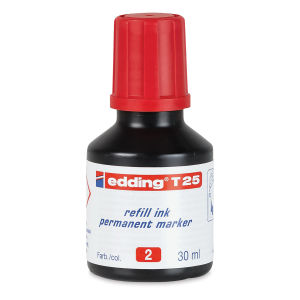 Edding Permanent Marker Refil - Red, 30 ml