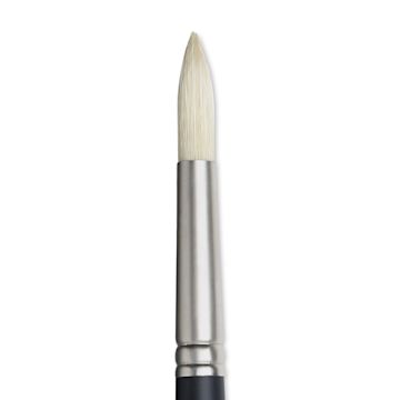 Open in modal - Winsor & Newton Artists' Oil Brush - Round, Long Handle, Size 12